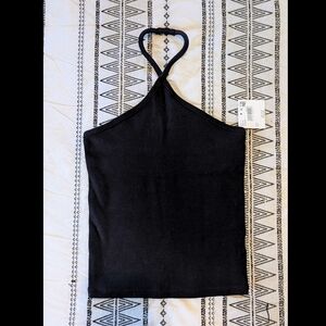Black Halter Top